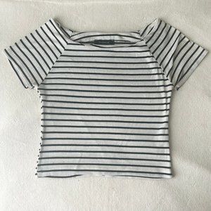 Atmosphere Black & White Striped Top